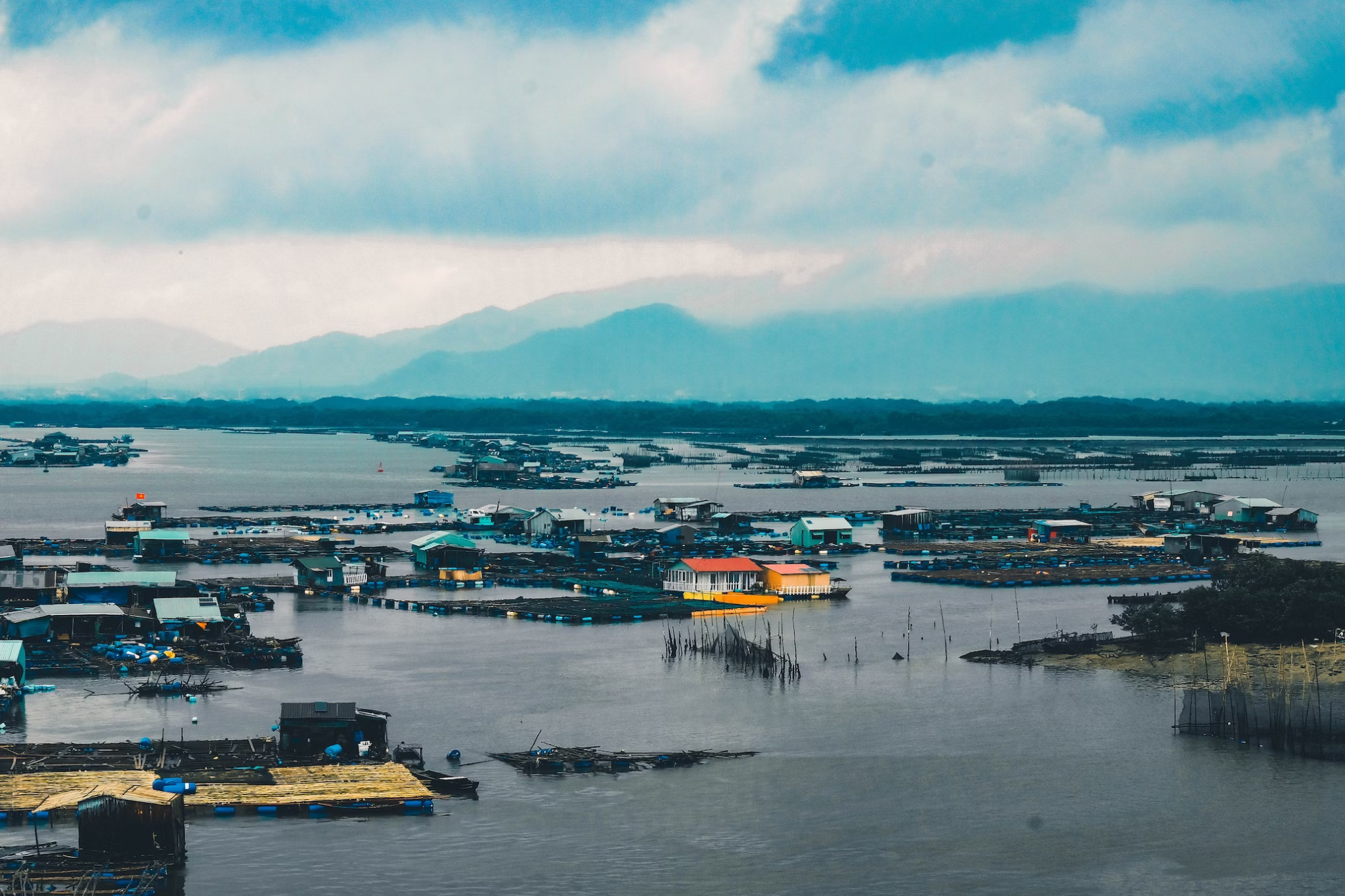 A photo showing homes in need of natural disaster recovery.