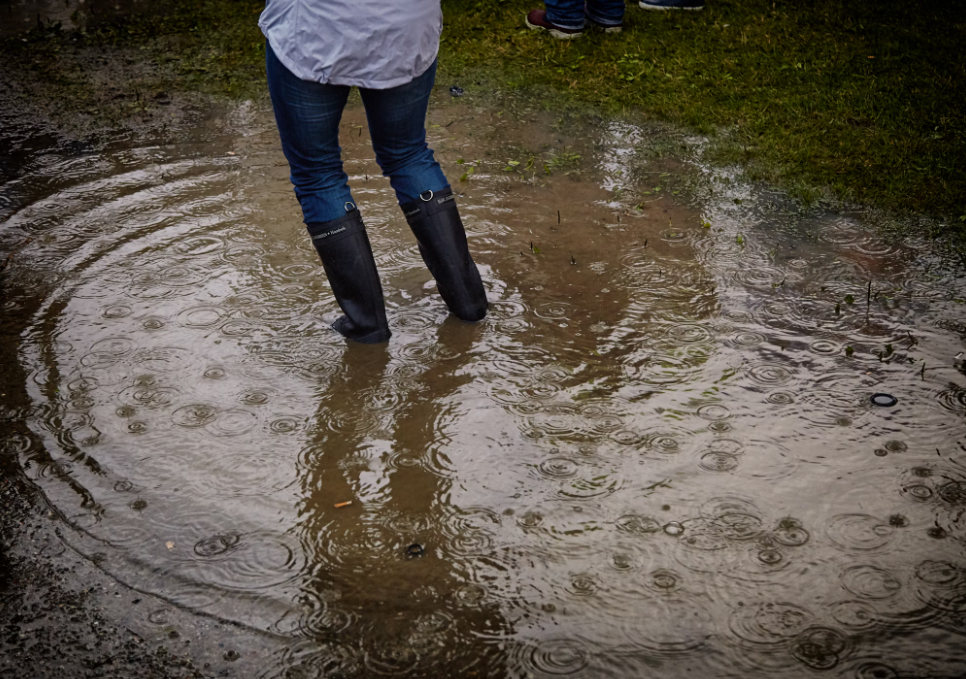 Professional flood damage cleanup services at work in Riverside, Orange County