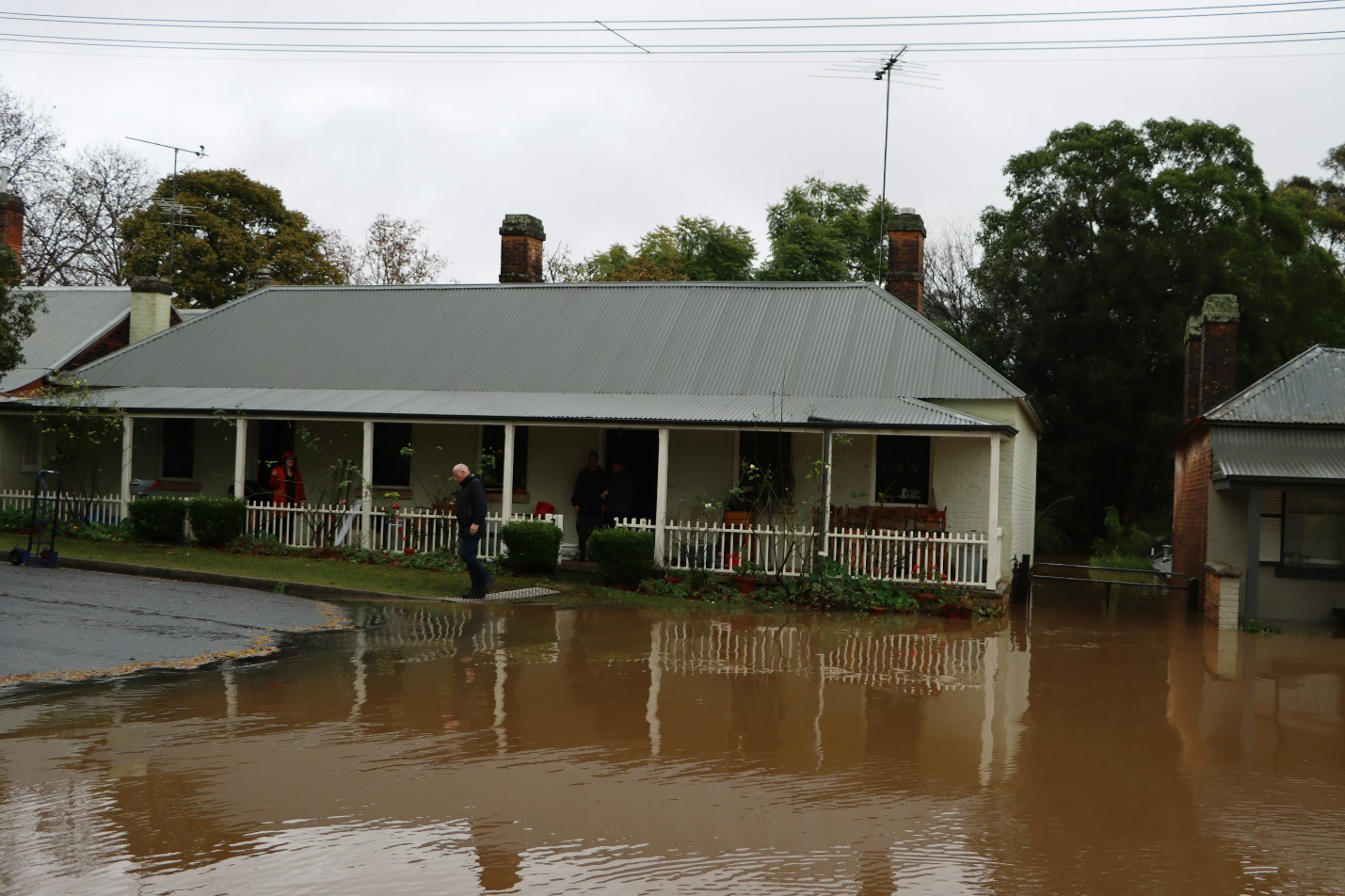 A flooded house